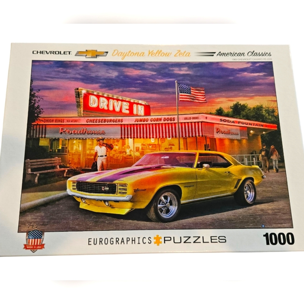 Daytona Zeta Muscle Car 1000-piece puzzle by Eurographics Ford Dodge Chevrolet